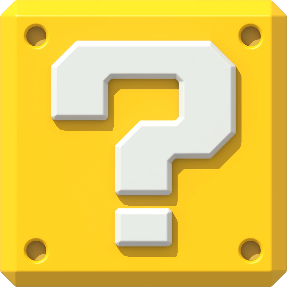 Pixel art question block representing sending a message